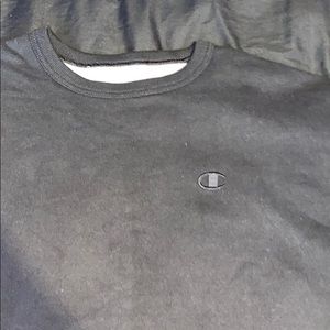 a black champion sweater